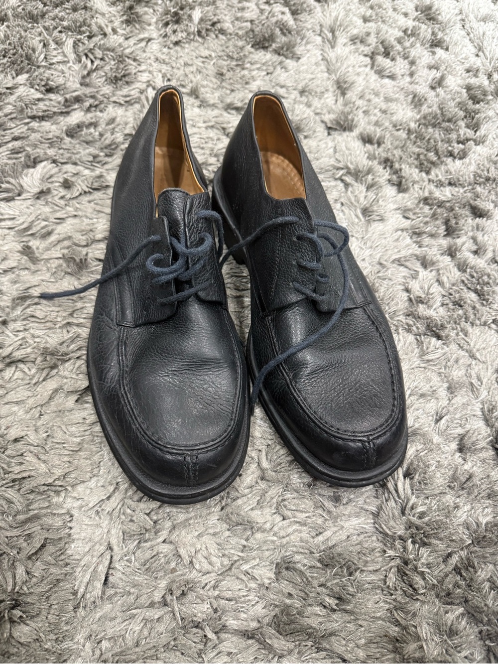 Sandro Moscoloni Vineyard Oxfords Mens Black Leather Lace Up Dress Shoe 3060
